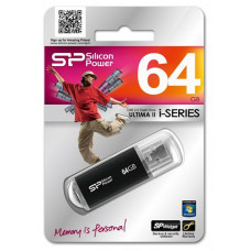Флеш Диск Silicon Power 64Gb Ultima II-I Series SP064GBUF2M01V1K USB2.0 черный