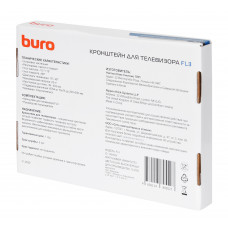 Кронштейн для телевизора Buro FL3 черный 15"-32" макс.7кг настенный поворотно-выдвижной и наклонный